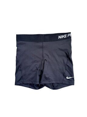 Nike Pro Dri-Fit Black Stretch Workout Shorts L EUC